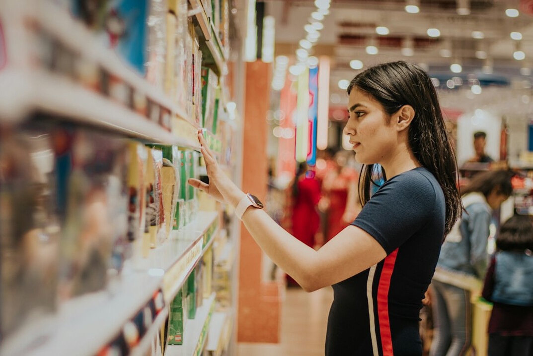 store manager reviewing footage