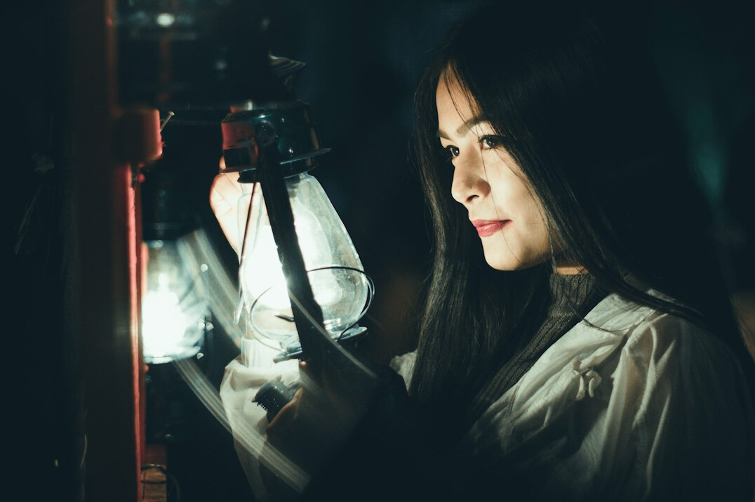 detective examining evidence
